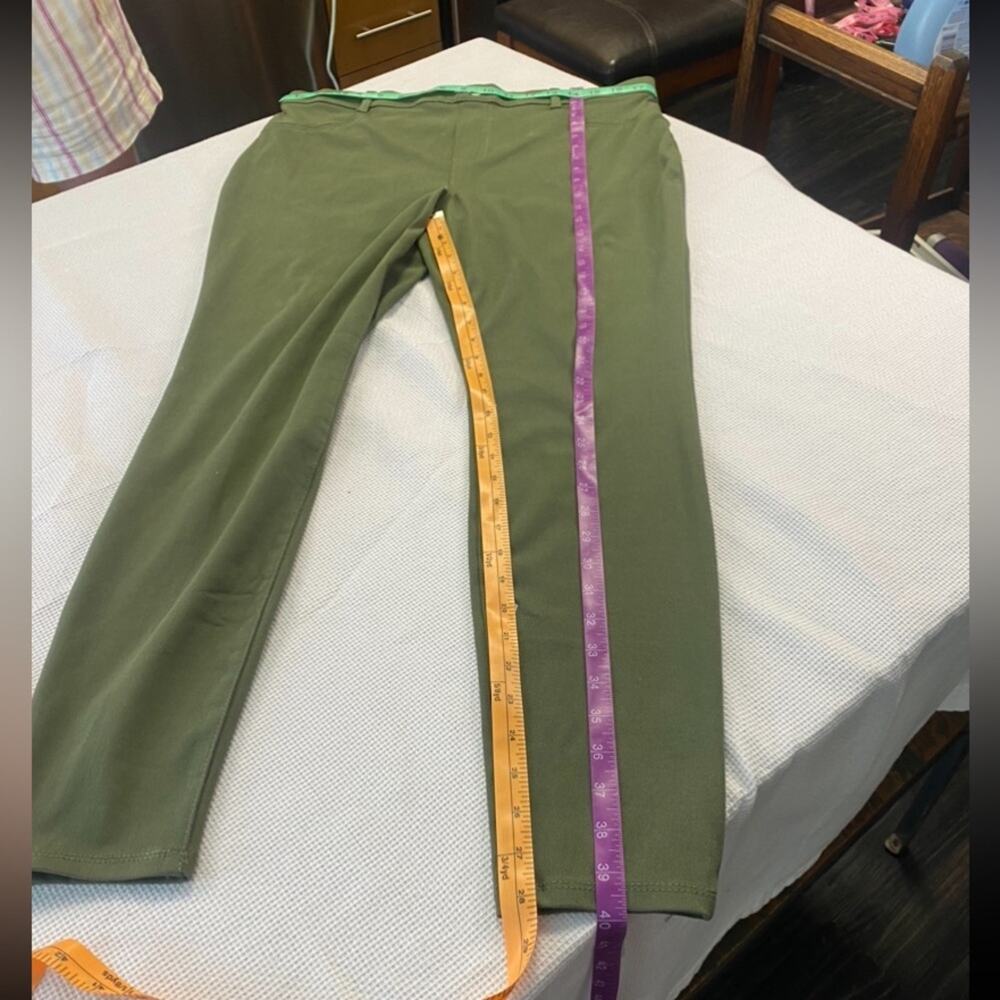 Time & Tru Jeggings Size XL NWT  olive green - Picture 5 of 7